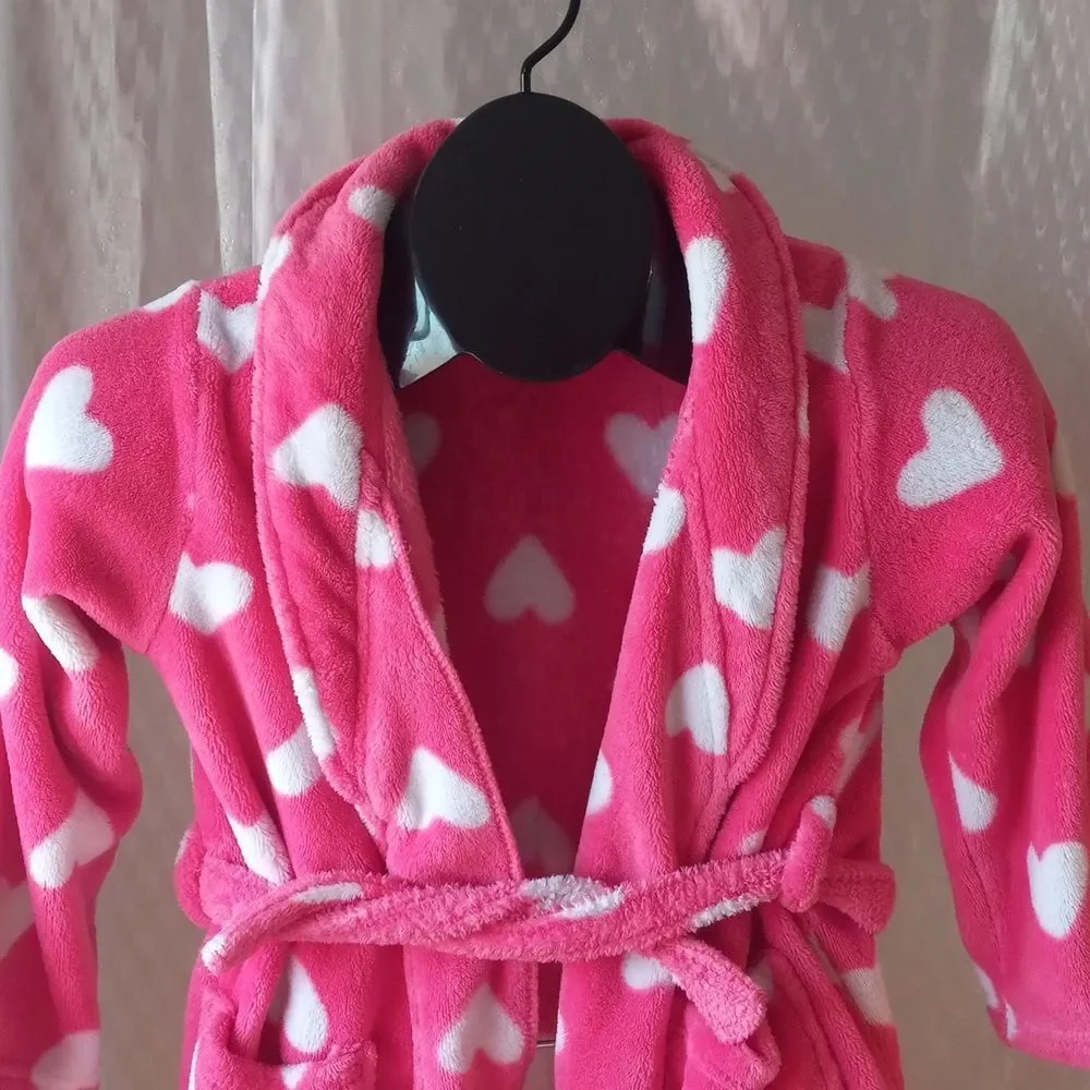 The Children's Place Heart Soft Robe Girls Size 5/6